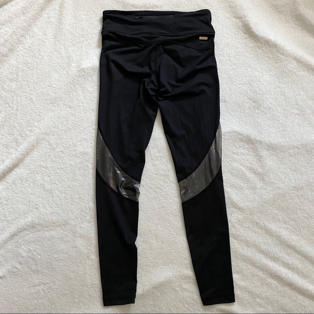 NWT Alala Captain Ankle Tights Black Metallic S